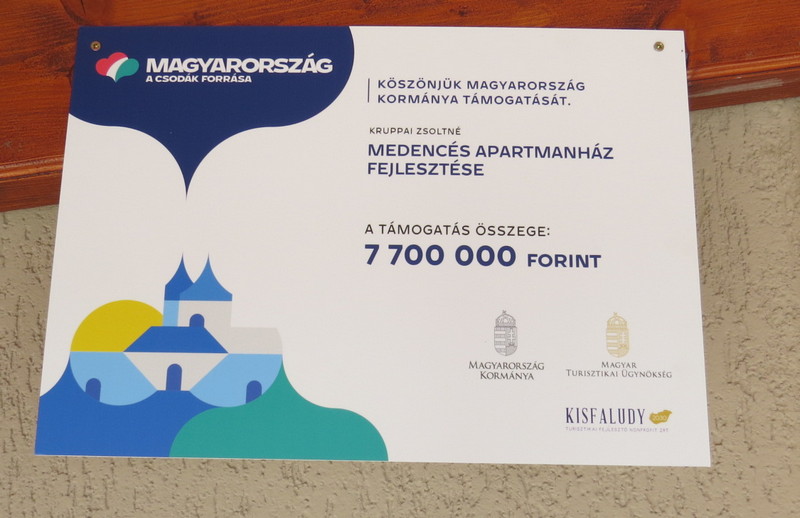 Medencés Apartmanház Kisfaludy fejlesztési projekt